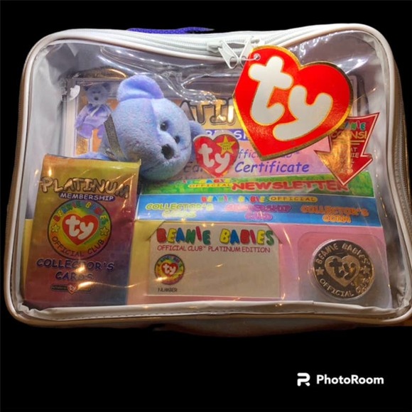 Ty Other - Vintage-1999-Rare-RETIRED-TY-CLUBBY-II -Beanie-Baby-PLATINUM Membership Edition